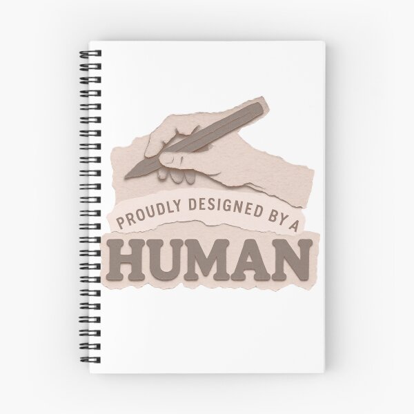 Item preview, Proudly Designed By A Human Anti AI designed and sold by SnD4U.