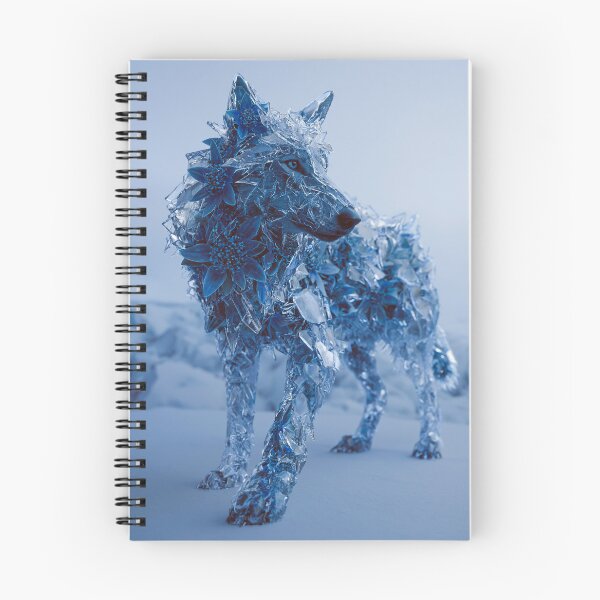 Item preview, Crystalline Ice Wolf Winter Art designed and sold by Visual Foundry.