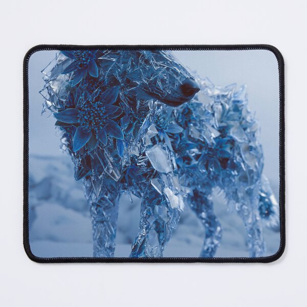Item preview, Crystalline Ice Wolf Winter Art designed and sold by Visual Foundry.