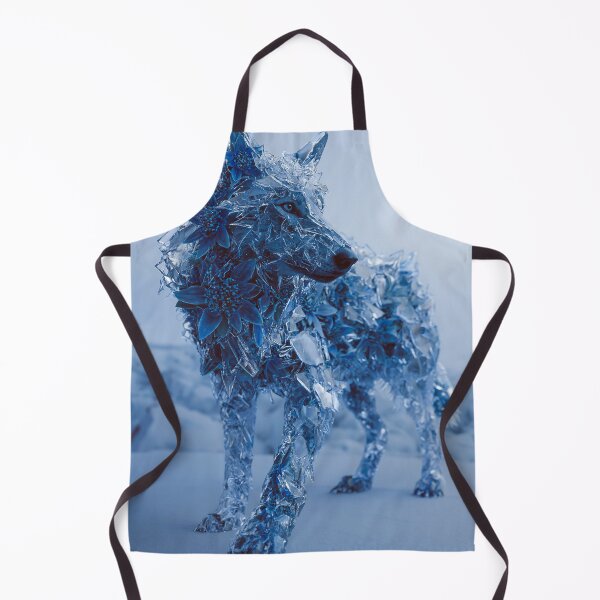 Item preview, Crystalline Ice Wolf Winter Art designed and sold by Visual Foundry.