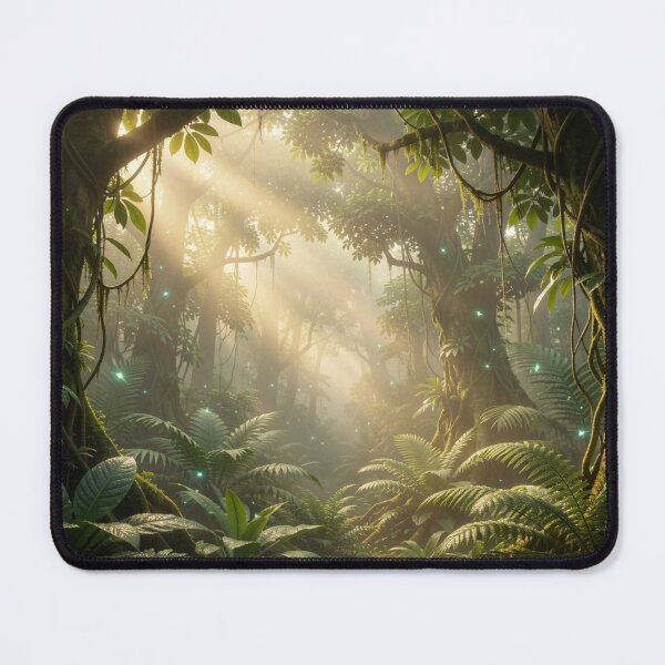 Item preview, Golden Rainforest Glow – A mystical tropical landscape full of light, depth and atmospheric tranquility designed and sold by FotoworldEdel.