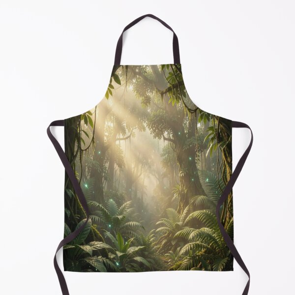 Item preview, Golden Rainforest Glow – A mystical tropical landscape full of light, depth and atmospheric tranquility designed and sold by FotoworldEdel.