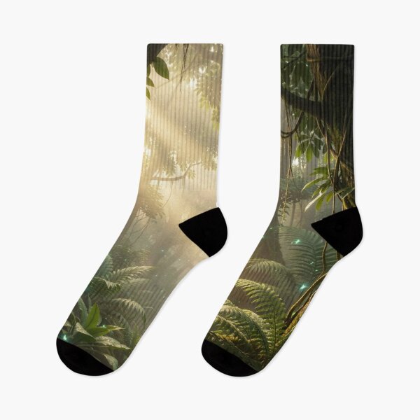 Item preview, Golden Rainforest Glow – A mystical tropical landscape full of light, depth and atmospheric tranquility designed and sold by FotoworldEdel.