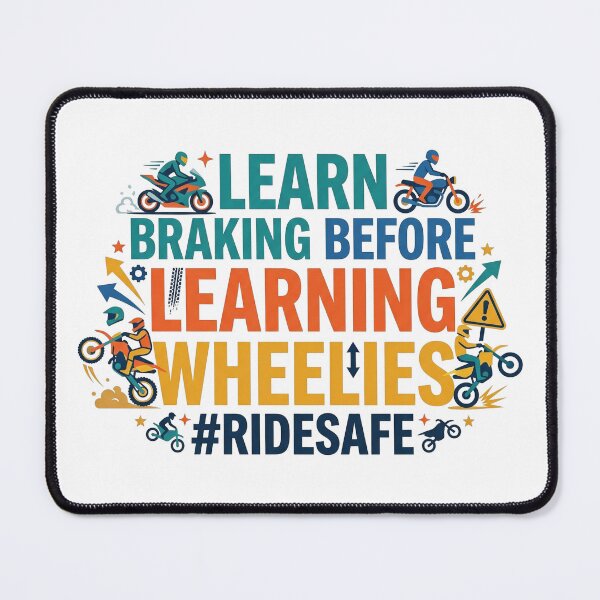 Item preview, Learn braking before learning wheelies T-shirt designed and sold by PanwarTees.