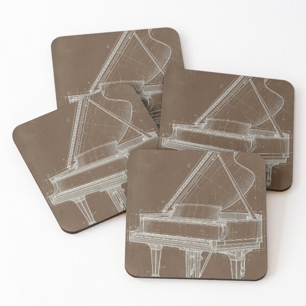 Item preview, Grand Piano Blueprint Technical Drawing designed and sold by Visual Foundry.