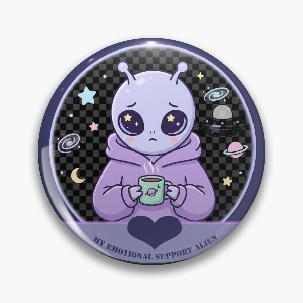 Item preview, My Emotional Support Alien designed and sold by QuietNovaShop.