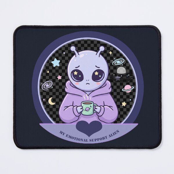 Item preview, My Emotional Support Alien designed and sold by QuietNovaShop.