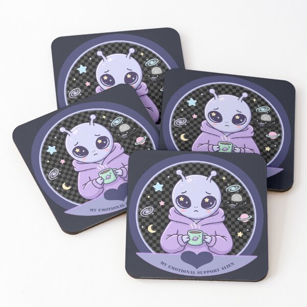 Item preview, My Emotional Support Alien designed and sold by QuietNovaShop.