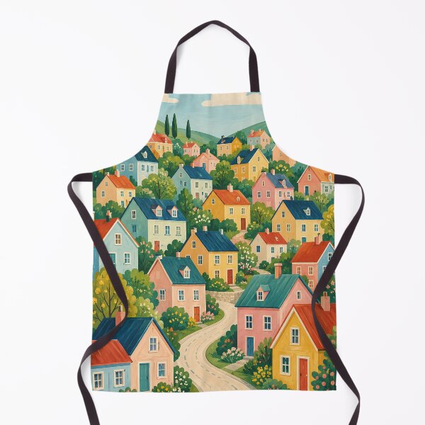 Item preview, Whimsical Country Houses Landscape designed and sold by Lizetteh.
