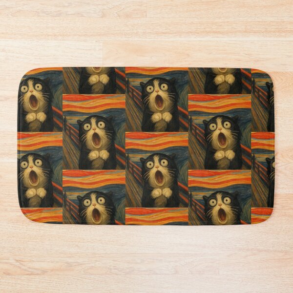 Item preview, The Cat Scream – Funny Parody Art designed and sold by flowerpower999.