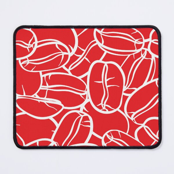 Item preview, Coffee beans with red background seamless pattern, covers decoration designed and sold by NatalkaP.