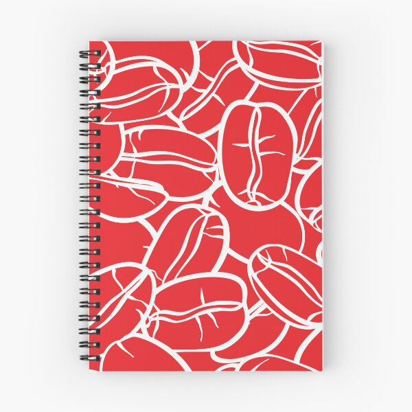 Item preview, Coffee beans with red background seamless pattern, covers decoration designed and sold by NatalkaP.