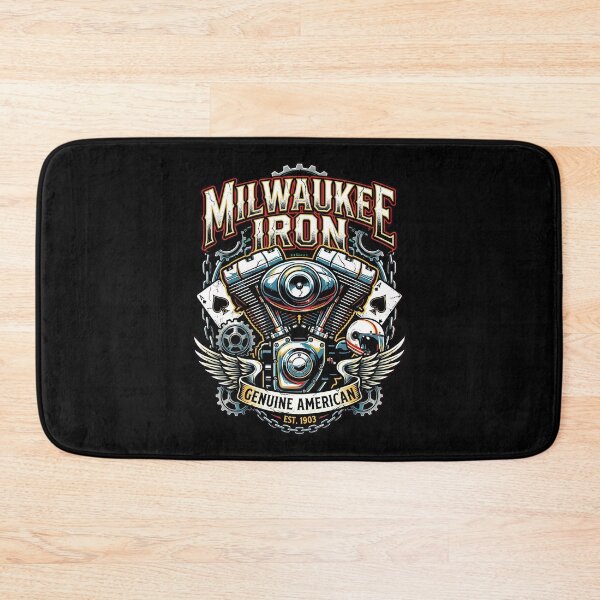 Item preview, Milwaukee Iron Harley Davidson Classic Motorcycle Artwork designed and sold by enzoade.
