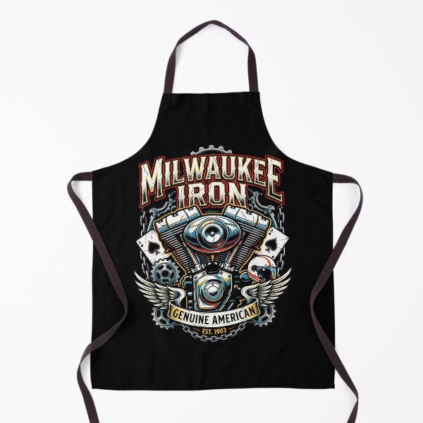 Item preview, Milwaukee Iron Harley Davidson Classic Motorcycle Artwork designed and sold by enzoade.
