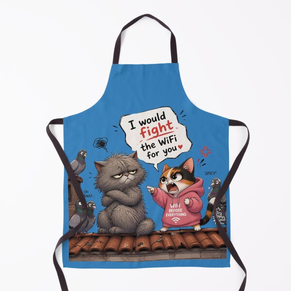 Item preview, I Would Fight the WiFi for You Cats designed and sold by alvinavery.