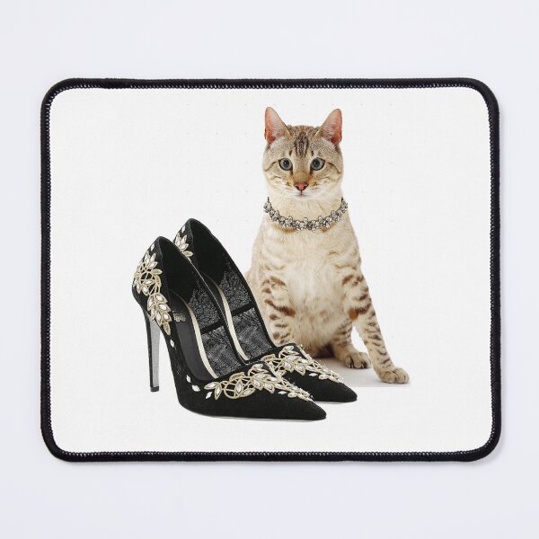 Item preview, LOVELY CAT WITH BEADED SHOES designed and sold by Nathalia Montoro.