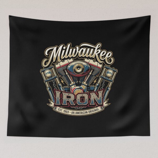 Item preview, Milwaukee Iron Harley Davidson Freedom Machine Graphic designed and sold by enzoade.