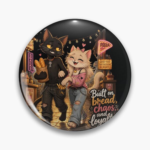 Item preview, Built on Bread Chaos and Loyalty Cats Illustration designed and sold by alvinavery.