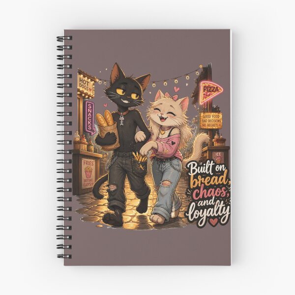 Item preview, Built on Bread Chaos and Loyalty Cats Illustration designed and sold by alvinavery.