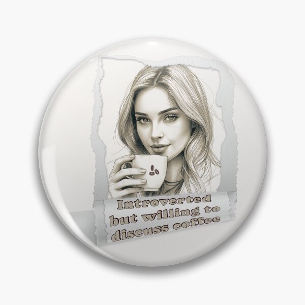 Item preview, Introverted but Willing to Discuss Coffee – Cozy Coffee Lover Design designed and sold by TestudoDesign.