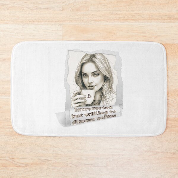 Item preview, Introverted but Willing to Discuss Coffee – Cozy Coffee Lover Design designed and sold by TestudoDesign.