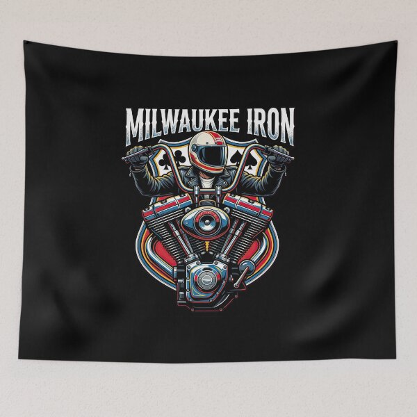 Item preview, Milwaukee Iron Harley Davidson Highway Rider Design designed and sold by enzoade.