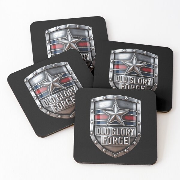 Item preview, Old Glory Forge Industrial Shield Patriotic designed and sold by OldGloryForge.