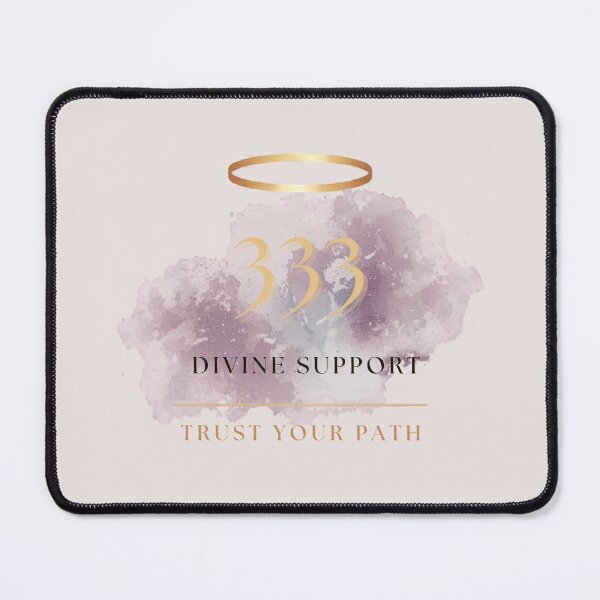 Item preview, 333 Divine Support – Trust Your Path Spiritual Typography Design designed and sold by CosmicQuietLab.