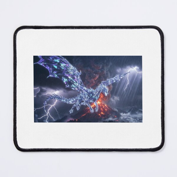 Item preview, Crystal Dragon over volcano designed and sold by Buddha Arts.