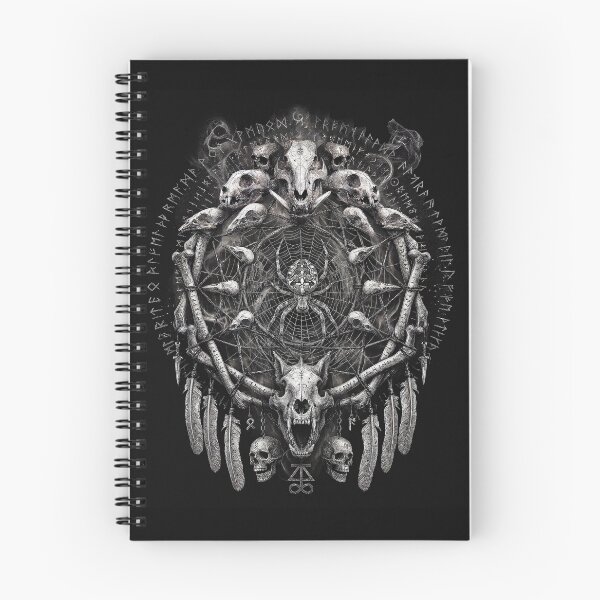 Item preview, Dark Occult Dreamcatcher with Skulls and Spider designed and sold by IYI.
