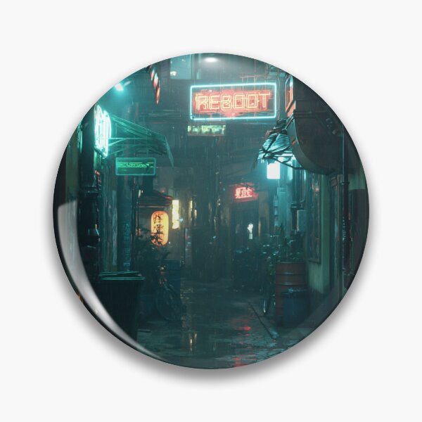 Item preview, Neon Cyberpunk Alley at Night designed and sold by Visual Foundry.