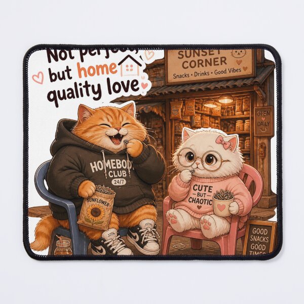 Item preview, Home Quality Love Cozy Cats Illustration designed and sold by alvinavery.