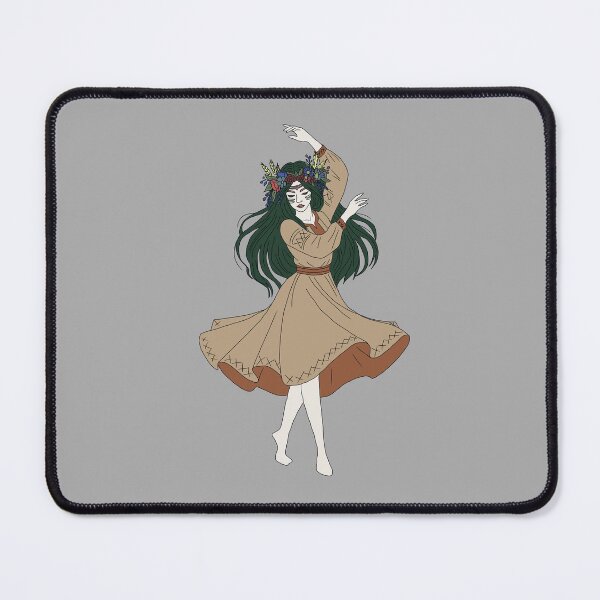 Item preview, Dancing Forest Nymph, Summer Solstice Pagan Witch Cottagecore Art designed and sold by LeshanArtUA.