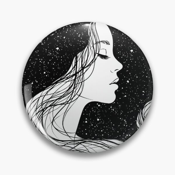 Item preview, Cosmic Woman Profile Line Art designed and sold by Visual Foundry.