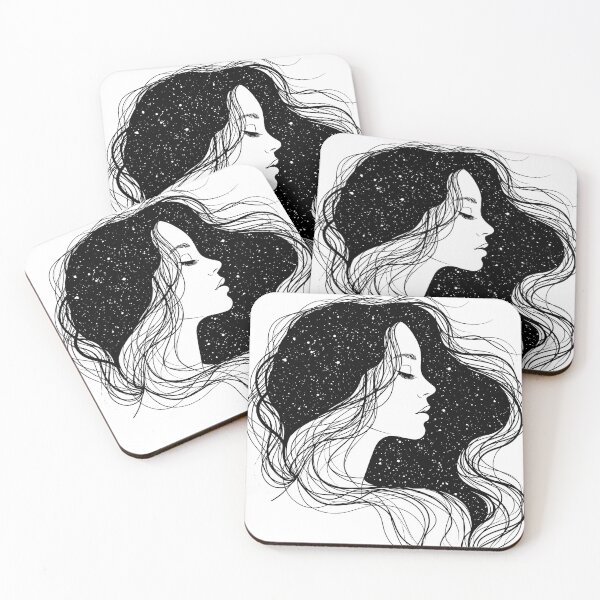 Item preview, Cosmic Woman Profile Line Art designed and sold by Visual Foundry.