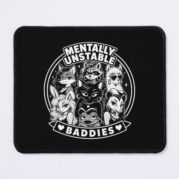 Item preview, Mentally unstable baddies designed and sold by KiyomiArt.