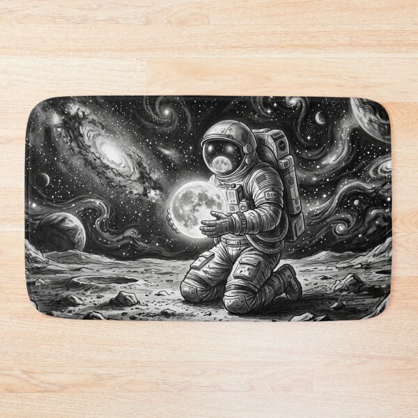 Item preview, Astronaut cradling moon designed and sold by The King's general goods.