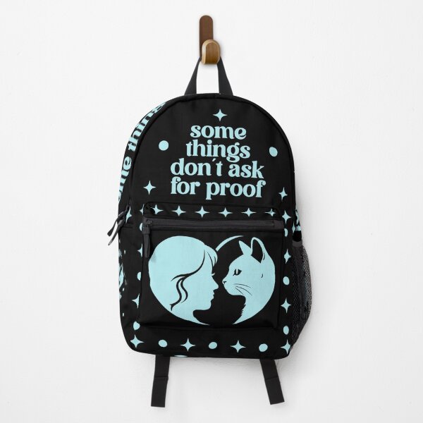 Item preview, Some Things Don't Ask For Proof – Woman and Cat Shadow Heart Valentine Design designed and sold by ZUMERI.