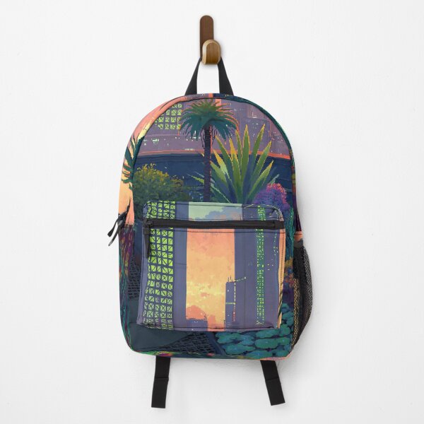 Item preview, Cyberpunk Sunset Desert Garden Oasis designed and sold by Visual Foundry.