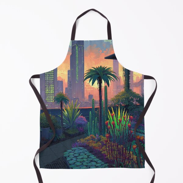 Item preview, Cyberpunk Sunset Desert Garden Oasis designed and sold by Visual Foundry.