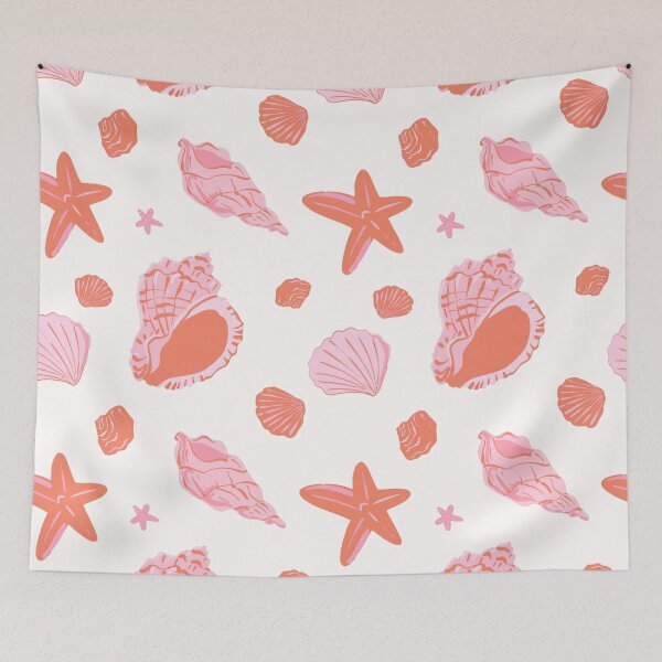Item preview, Cute seashells, sea, summer seamless pattern textile, covers and fabric print, hand drawn illustration  designed and sold by NatalkaP.