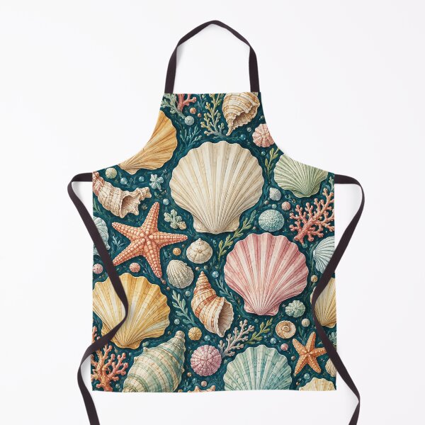 Item preview, Coastal Seashell Pattern designed and sold by Lizetteh.