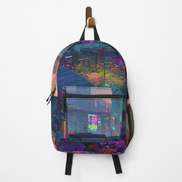 Item preview, Neon Urban Rooftop Garden Sunset designed and sold by Visual Foundry.