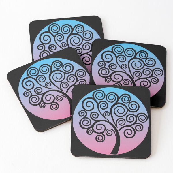 Item preview, Blue and purple spiral tree of life designed and sold by Lagueny.