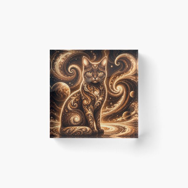 Item preview, Cosmic Choco Cat Dreamscape Celestial Mocha Fantasy designed and sold by Mindworx21.