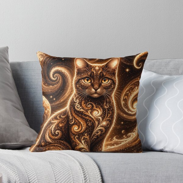 Item preview, Cosmic Choco Cat Dreamscape Celestial Mocha Fantasy designed and sold by Mindworx21.