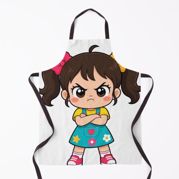 Item preview, Pouting Angry Girl with Folded Arms designed and sold by LevelUpReads.