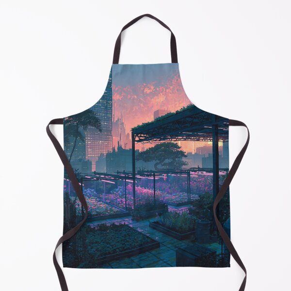 Item preview, Neon Rooftop Garden at Sunset designed and sold by Visual Foundry.