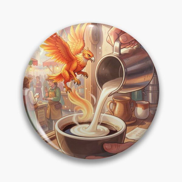 Item preview, Phoenix Coffee Moment – Magical café charm blending everyday life, warmth, and fantastic energy designed and sold by FotoworldEdel.