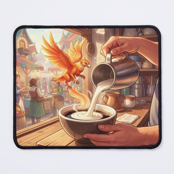 Item preview, Phoenix Coffee Moment – Magical café charm blending everyday life, warmth, and fantastic energy designed and sold by FotoworldEdel.